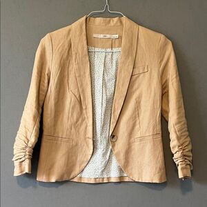 Gibson Tan Linen Blazer